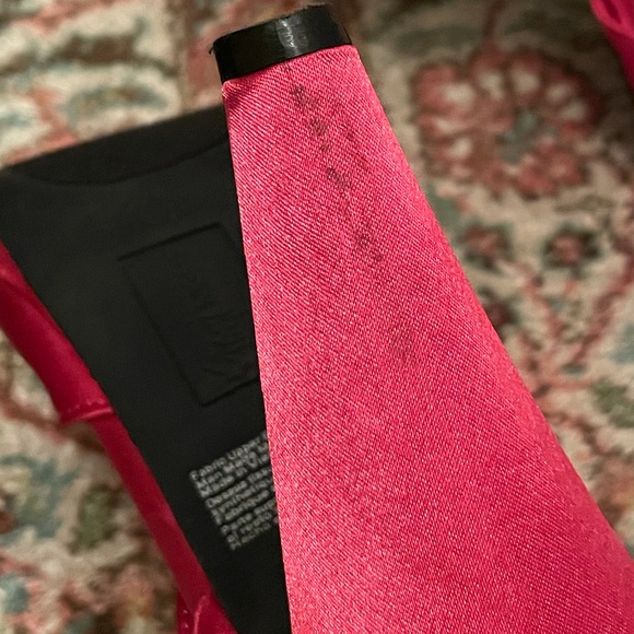 Fioni Night Magenta / Hot Pink Satin Heels - Picture 3 of 7